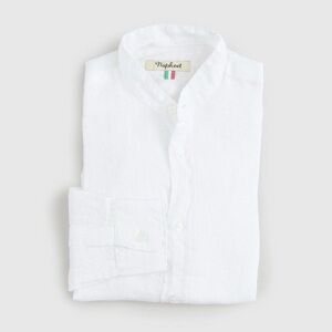 Nupkeet White Boys linen Shirt